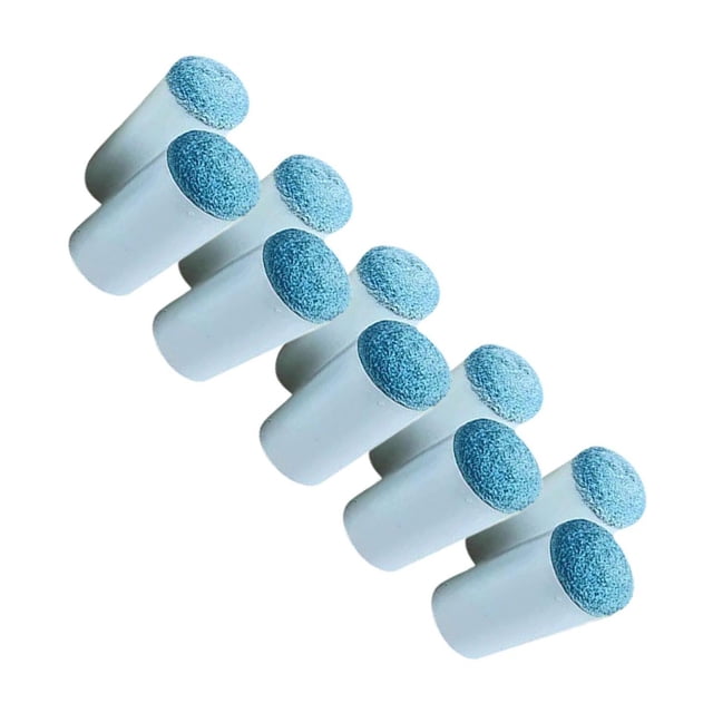 ziyahi 10 Pcs Embouts de Queue de Billard Légers Marron Slip Portable Embouts Bleus 12mm