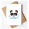 Sad Little Panda Poor Cartoon Expression Greeting Cards You are Invited Invitations