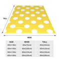 thumbnail image 3 of Fotbe Yellow And White Polka Dot Manta de Franela Acolchonada con Estampado, Súper Suave y Esponjosa, Extra Grande para Sofá, Cama, Uso Todo el Año-60"x50", 3 of 7