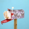 thumbnail image 6 of Naloa Owl And Floral Mailbox Covers Magnetic Post Box Cover Post Letter Box Cover Garden Decor-21x18 in, 6 of 8