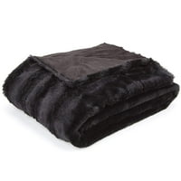 Faux Fur Throws Black Walmart Com