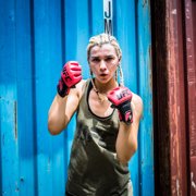 قفازات UFC Ground Game MMA - S/M، أبيض - معدات تدريب MMA للتصارع والضرب للمقاتلين المبتدئين والمتوسطين