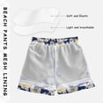 thumbnail image 3 of FORMRS Boys Swim Trunks Quick Dry Mesh Lining Beach Boardshorts, Sizes XS-XL, Retro Daisy Pattern, 3 of 7