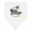 White and Black, variant on Inktastic Down Syndrome Awareness with Butterfly and Ribbon Baby Bandana Bib