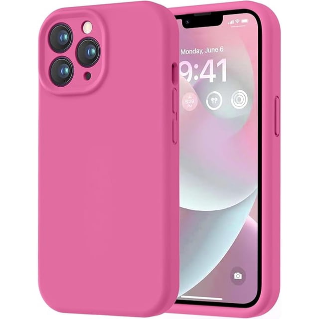Silicona Premium, Protección de Cámara, a Prueba de Golpes. Pitaya. para iPhone 13 Pro Max 6.7"