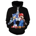 thumbnail image 3 of Sudadera con capucha de dibujos animados Sonic liuwei talla grande estilo deportivo, 3 of 5