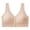 Khaki, variant on Women Front Closure Bras Elastic Strap Wireless Bra Women Breathable Back Support Everyday Top