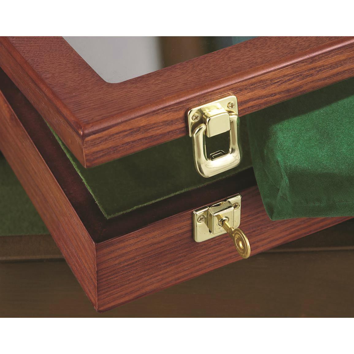 CASTLECREEK Handgun Display Case Oak