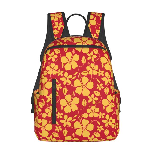 Balery Red Vintage Flowers Mochila ligera para hombre y mujer: duradera e impermeable, ideal para la escuela, el trabajo, viajes y uso diario.