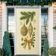 thumbnail image 5 of RuiJiao Waterproof Christmas Door Curtain with Festive Print, Polyester Fabric 180x90cm Holiday Decoration Background, 5 of 9