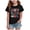 Black, variant on Kids Clothes Girls July 4th American Flag T Shirts Patriotic Short Sleeves Shirts Blouse Tops Tee Beige Size,3-4 Years
