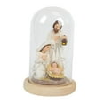thumbnail image 3 of Christmas Nativity Scene Resin Ornament LED Light Glass Dome Tabletop Home Decor for Living Room Display, 3 of 9