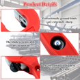 thumbnail image 4 of Ratcheting Tubing Cutter, 2 in 1 Copper Tube Cutter, Close Quarters Tubing Cutter, Copper Pipe Cutter for Cutting PVC, Ratcheting Tubing Cutter Blade (0.3"To1.1"（8-29mm）), 4 of 7