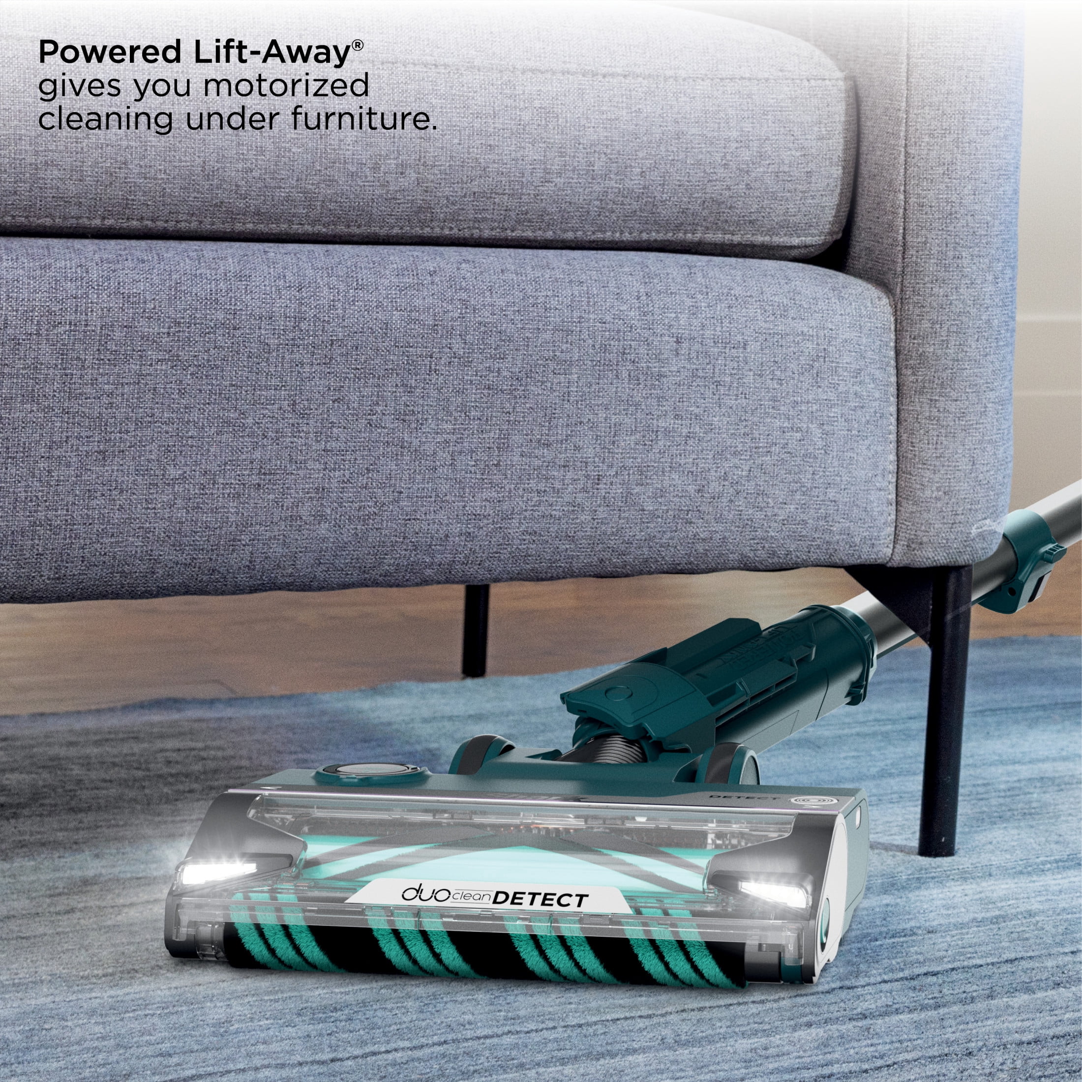 Shark POWERDETECT Upright Vacuum, Pet Friendly, Two Brushroll System, Powerful Suction, DuoClean Detect, Self-Cleaning Brushroll, Odor Neutralizer, AZ4000 Black/Teal