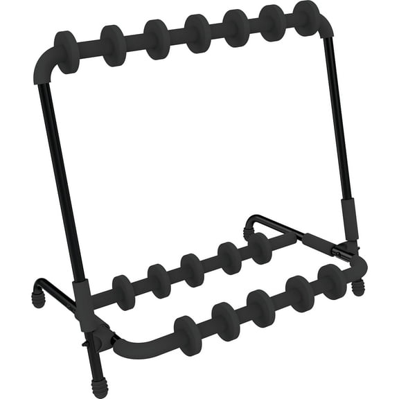 Quick Lok GS350BB Multiple Universal Guitar Stand with Adjustable Instrument Slots