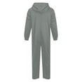 thumbnail image 6 of Boys Halloween Hooded Full Zip Jumpsuit Solid Color Long Sleeve One Piece, 6 of 7