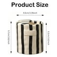 thumbnail image 3 of European Vintage Striped Ceramic Coffee Mug, 10oz Double-Wall Porcelain Cup for Hot Drinks, 3 of 9
