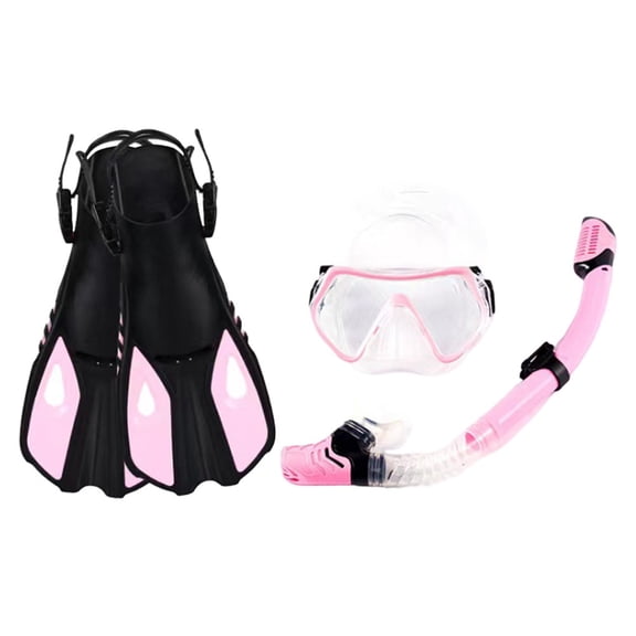 Scuba Diving Mask Snorkel Set For Adults Tempered Glass Professional Panoramic Snorkeling Gear Swimming Training Snorkel Kit