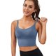 thumbnail image 1 of Sostenes Deportivos para Mujeres de Alto Soporte, Tank Tops Largos para Entrenamiento con Sujetador Integrado, Top de Yoga con Tirantes y Copas, Azul., 1 of 5