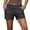 19c# Dark Gray, variant on Womens Stretch Twill Chino Shorts Tailored High Waisted 5" Inseam Summer Dressy Casual Shorts with Pockets Black M