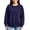 Dark Blue, variant on HAJWOH Teen Girls Boys Oversized Crewneck Sweatshirts Pullover Tops Toddler Kids Long Sleeve Sweatshirts