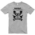 thumbnail image 2 of Plus Size NASA Space Force Cadet Skull Designed Short Sleeve Cotton Jersey T-Shirt - Heather Grey XL, 2 of 4