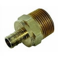 thumbnail image 2 of Watts PEX LFP-711 Male Red Adapter 3/4-Inch Barb x 1/2-Inch Male Pipe Low-Lead, Brass, 2 of 3