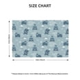 thumbnail image 3 of Rocae Cute Hippopotamus Printed Heat Resistant Place Mats,Classic Hemstitch Cloth Fabric Placemats Imitation Linen Place Mat Table Mats 18x12 inch, 3 of 9