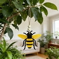 thumbnail image 7 of Easter Bee Wooden Art Pendants - Imaginative Countryside Style Bee & Honeycomb Wood Ornaments, Rustic Easter Wooden Decor, Mini Bee Hanging Charms for Easter Home Party Decoration, 3.4*4.1in, Yellow, 7 of 7