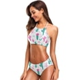thumbnail image 3 of Dreamtimes Cacti Cactus Leaves Swimsuits Padded Bikini Sets Sexy Swimwear for Women, XX-Large, 3 of 7