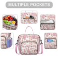 thumbnail image 2 of Pioneer Flower Floral Print Pattern Womens Lunch Box for Work,Insulated Large Lunch Bag for Tween and Teen,Loncheras Para Mujer,Leakproof Adult Lunch Bag for Work,Beach,Travel,Picnic,Camping, 2 of 7