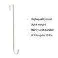 thumbnail image 2 of Coreus Wreath Hanger White 12 inch Premium Metal, 2 of 10