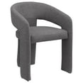 thumbnail image 3 of Coaster Eudora Boucle Fabric Upholstered Dining Arm Chair Gray, 3 of 11