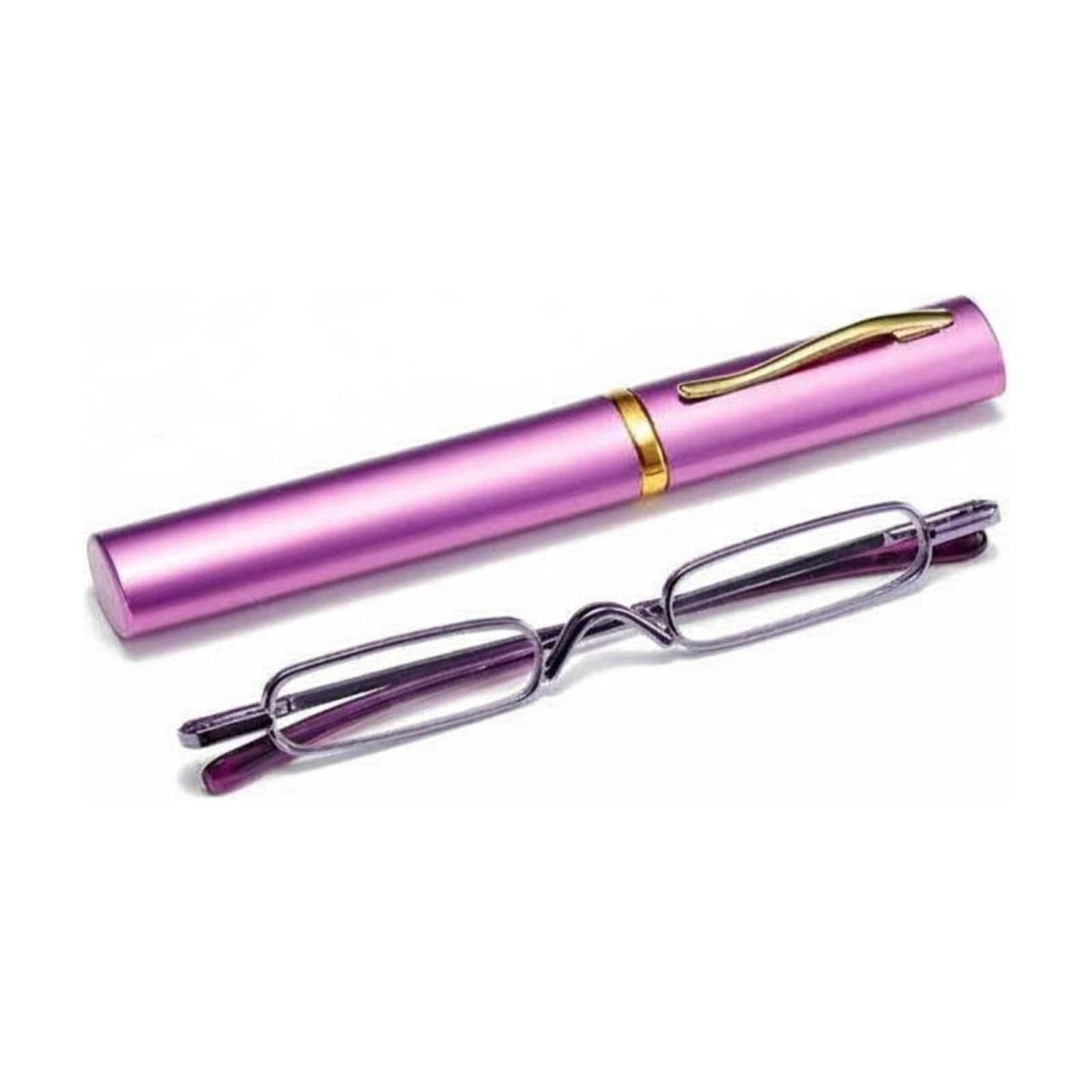 predolo Pen Reading Glasses Lightweight Pen Case Reading Glasses Crystal-Clear Lenses Compact Pocket Readers for On the Go