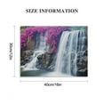 thumbnail image 2 of Chilfamy Waterfall and Purple Flowers Canvas Wall Art for Home Decor, Ready To Hang Room Art, Ideal Gift for Various Occasions 16x12in, 2 of 6