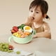 thumbnail image 1 of Cuenco de Alimentos Aislante, Acero Inoxidable, Doble Asa, Plato de Alimentación con Tapa, 15.5 x 11.6 x 9.5 cm, Capacidad de 250-360 ml para Niños Pequeños, Bebés, Niños, Color Azul, 1 of 6