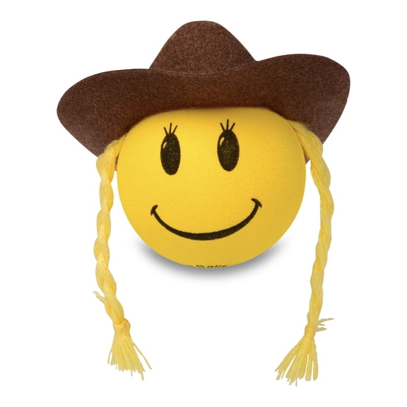 HappyBalls Happy Cowgirl Antenna Topper Car Accessory - Fits Thin Style Antenna