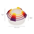thumbnail image 5 of Nest Lock 16-piece Plastic BPA Free Food Storage Container Set with Lockable Airtight Leakproof Lids - Multicolor, 5 of 7