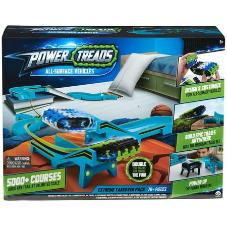 WowWee Power Treads - All-Surface Toy Vehicles - Extreme Takeover Pack - 70+ Pieces Deluxe Set - FFP Packaging