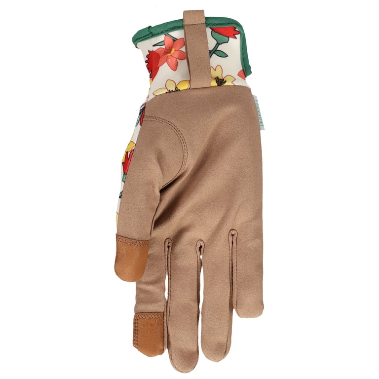 Floral Pattern Elastic Gardening Gloves with Touchscreen Fingers photo 2