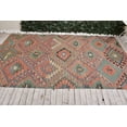thumbnail image 3 of Aztec Kilim,Turkish Kilim, 5.5x9.6 ft, Handmade Kilim, Pink Kilim,Oushak Kilim, Nomadic Kilim, Geometric Kilim, Vintage Large Kilim, 7394, 3 of 10