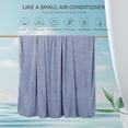 thumbnail image 6 of Alanda Cooling Blanket for Hot Sleepers, Q-MAX>0.5 Double-Sided Cooling Fiber Summer Blanket Throw Size, Blue, 51" x 67", 6 of 8