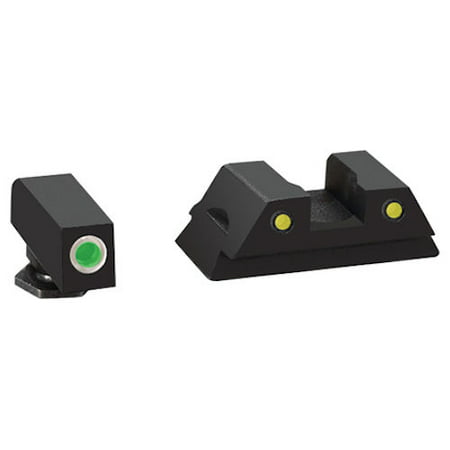 AmeriGlo Operator Night Sights for Glock 42 or 43 Green Front/Yellow Rear