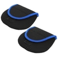 thumbnail image 4 of Funda para carrete de pesca BuyWeek 2 piezas Bolsa protectora Neopreno Borde azul negro, 4 of 14
