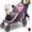 Pink, variant on Petbobi Dog Stroller for Medium Dogs Dual Entry with Brake & Air Mesh for Large Senior Pets up to 80 lbs, Pink