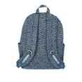 thumbnail image 3 of Madden NYC Women's Multi Pocket 17" Dome Backpack, Denim Cheetah, 3 of 5