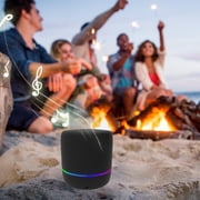 XMMSWDLA Portable Bluetooth Speakers with Colorful Lights, Loud Sound, Small Bluetooth Speaker with Wireless Stereo Pairing, HiFi Sound, Long Playtime,for Shower,Home,Outdoor