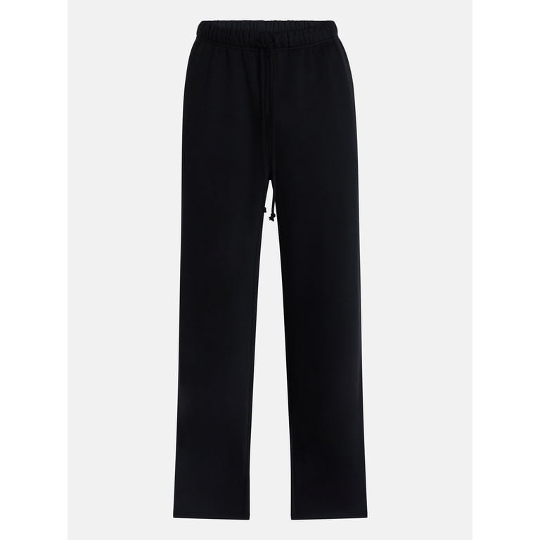 No Boundaries Men's Fleece Open Hem Sweatpants photo 5