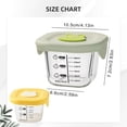 thumbnail image 3 of HCTSHG Reusable Glass Storage Containers with Secure Lids, 8oz Leakproof Snack Containers for Baby Food Puree, Salad Dressing, Infant Meals, Small Freezer Safe Glass Food Containers for Kitchen, 3 of 9