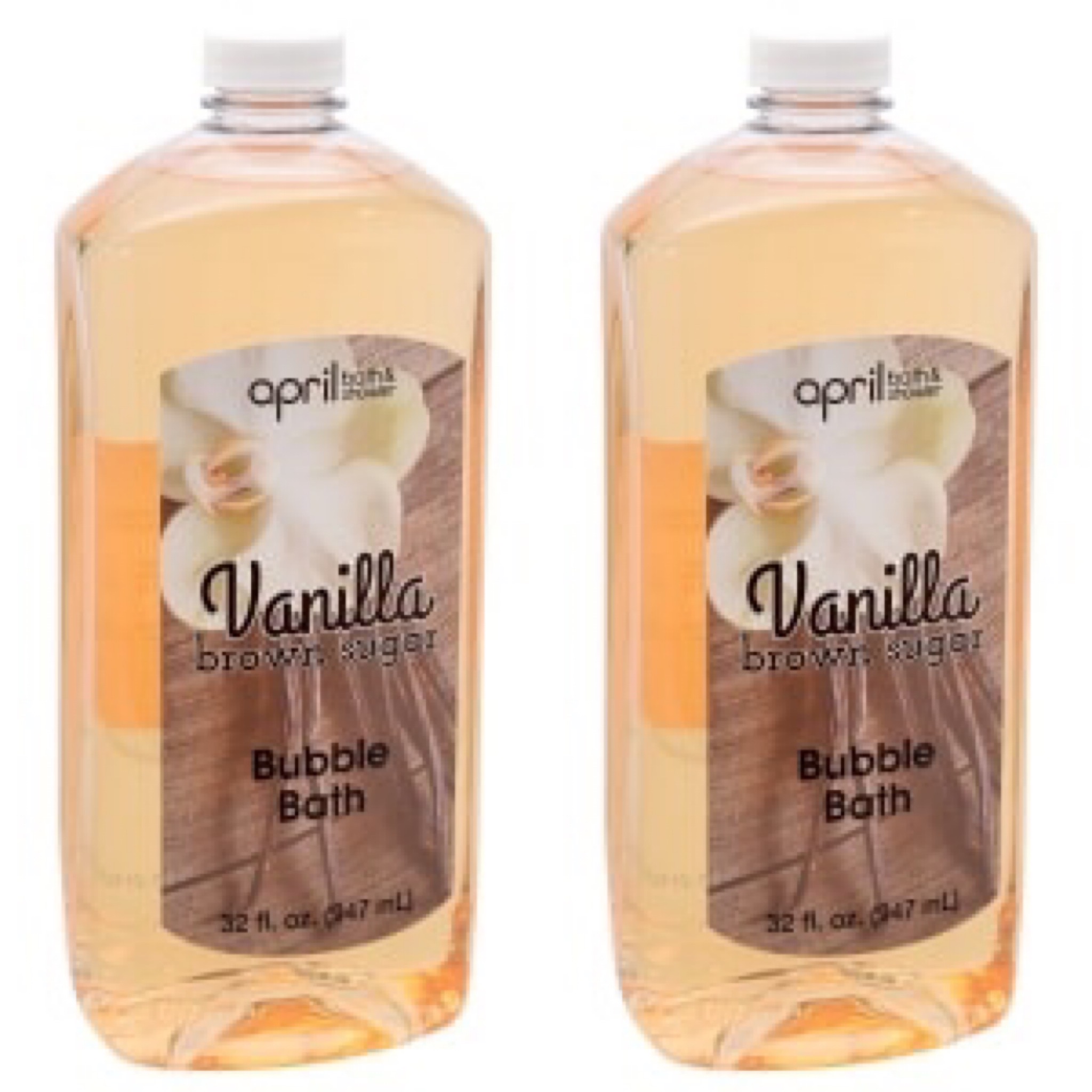 2 April Bath&Shower Vanilla and Brown Sugar Bubble Bath 32 fl oz